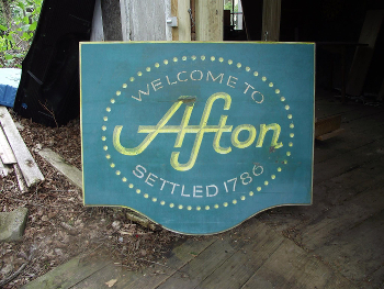 Afton Sign (Before)
